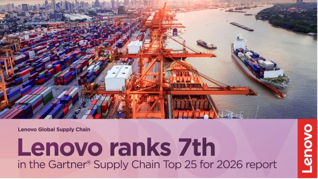 Lenovo se posiciona en el Top 7 del Gartner® Supply Chain 2026